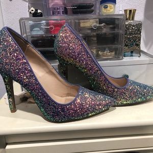 Blue Sparkle Heels